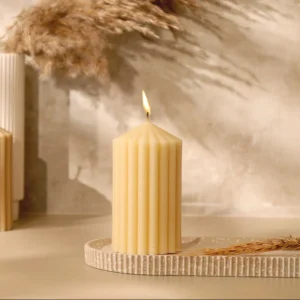 Ribbed Candle